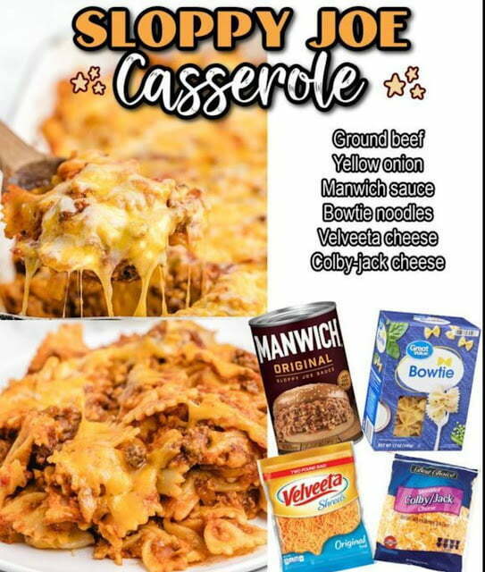SLOPPY JOE CASSEROLE! ,