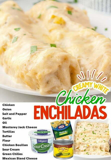 WHITE CHICKEN ENCHILADAS