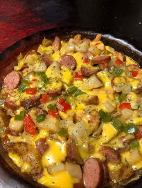 Cheese, Potato & Smoked Sausage Casserole