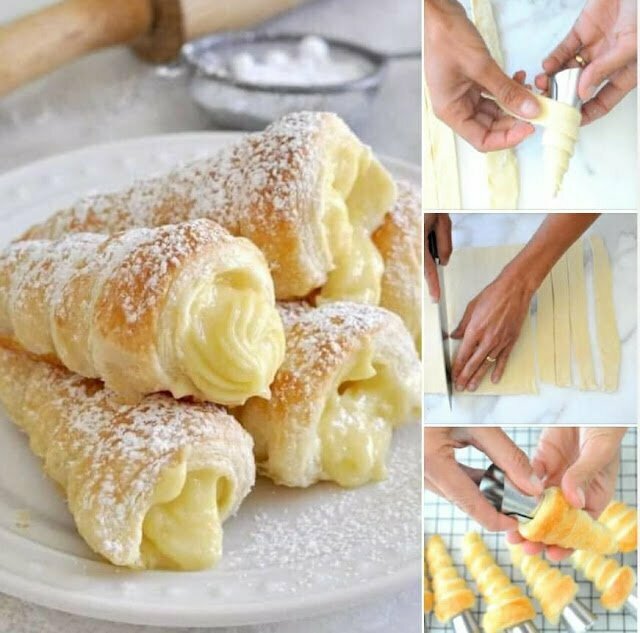 Italian Cream Stuffed Cannoncini