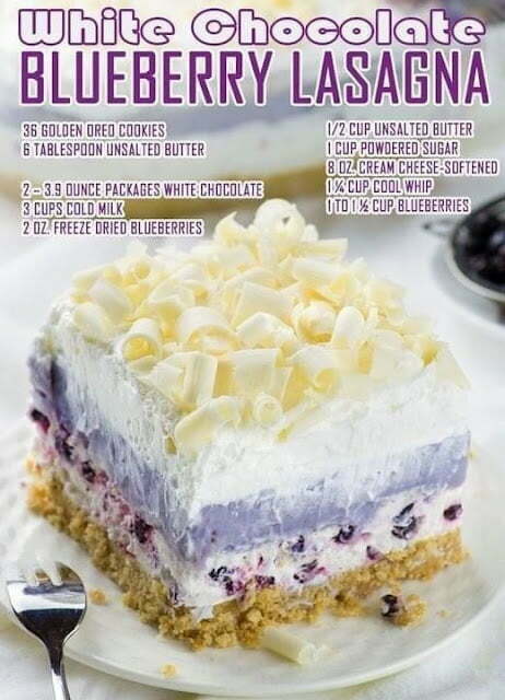 Chocolate Blueberry Lasagn