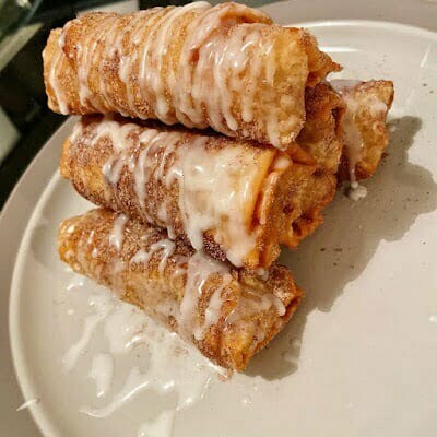 Peach Cobbler Egg Roll