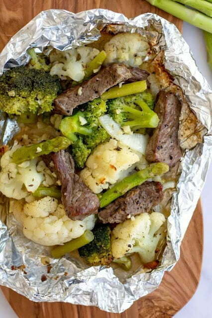 Garlic Steak & Potato Foil Pack