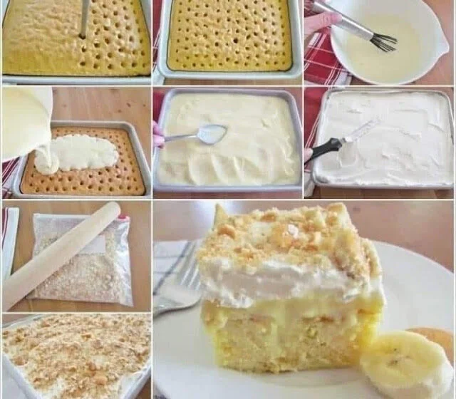 Banana pudding lush cake