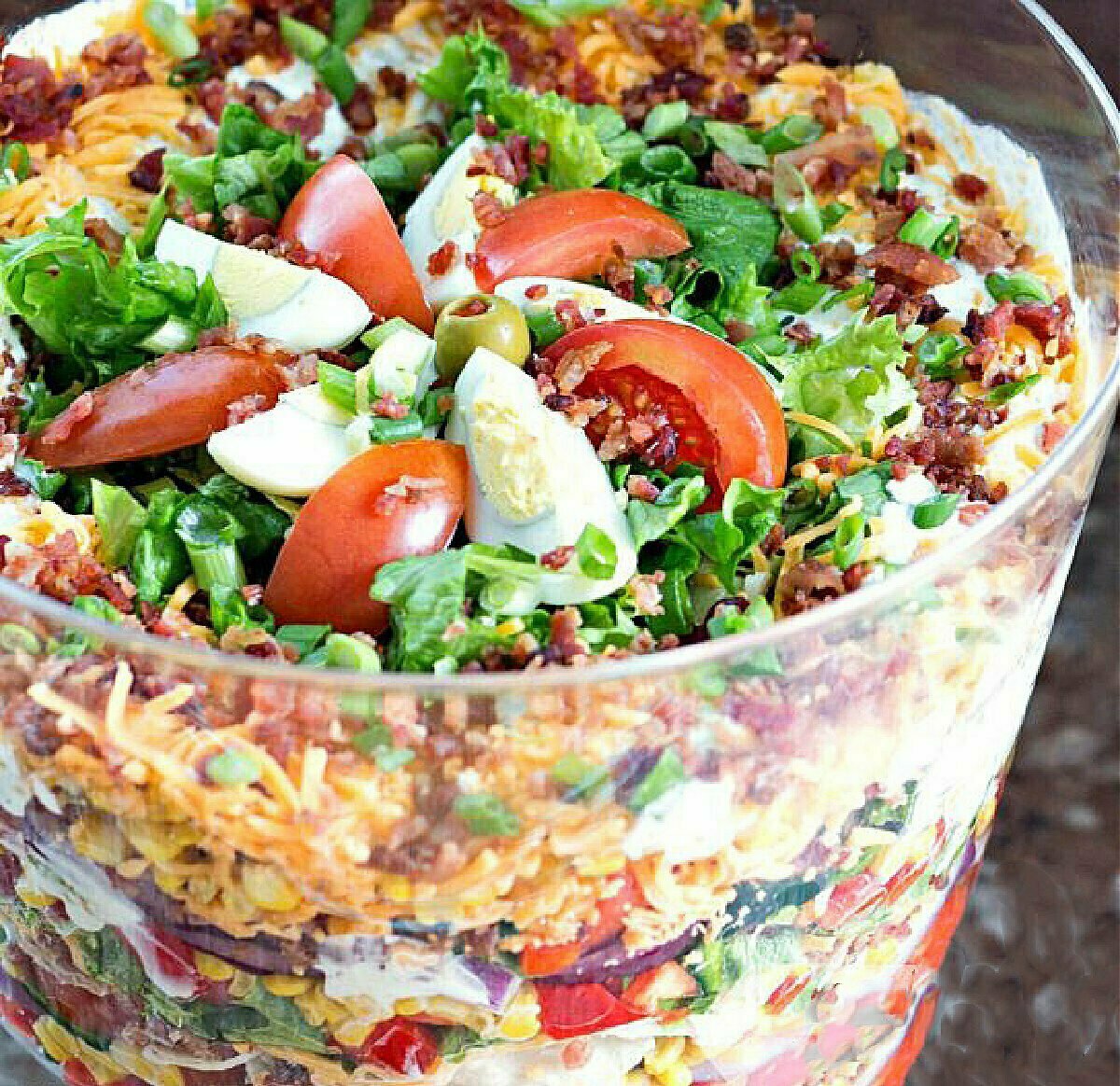 Chicken-Bacon-Ranch-Layer Salad