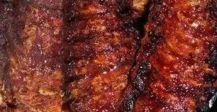 Baked back ribs for BBQ