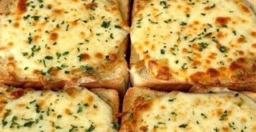 Texas toast with cheese ,toast in,toast 5