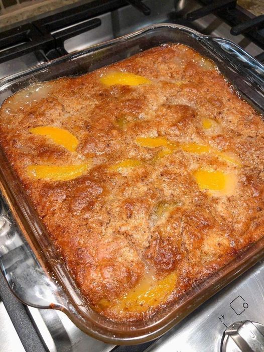 Old Time Oven Peach Cobbler - Glassika